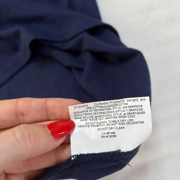 Official MLS New England Revolutions Mens Soccer T-Shirt 2XL Navy Blue Logo - Picture 4 of 7